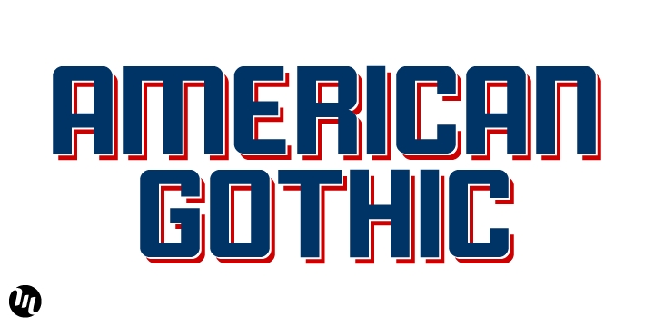 Example font American Gothic #1
